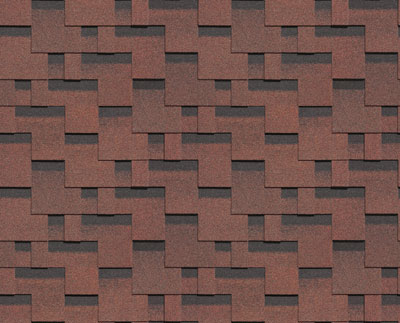 Гибкая черепица DÖCKE PIE МАТРИЦА Красный