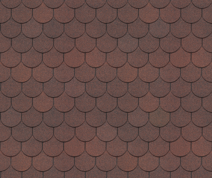 Гибкая черепица DÖCKE PIE Кольчуга Красный