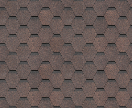 Гибкая черепица DÖCKE PIE Сота Коричневый