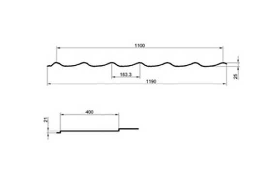 Металлочерепица МП Макси
