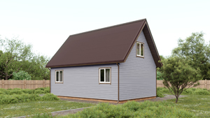 Фото крыши из коричневого ондулина