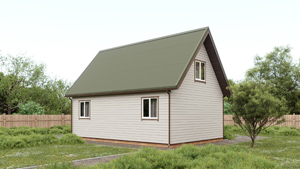 Фото крыши из зеленого ондулина