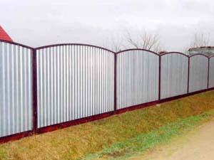 Забор из профнастила
